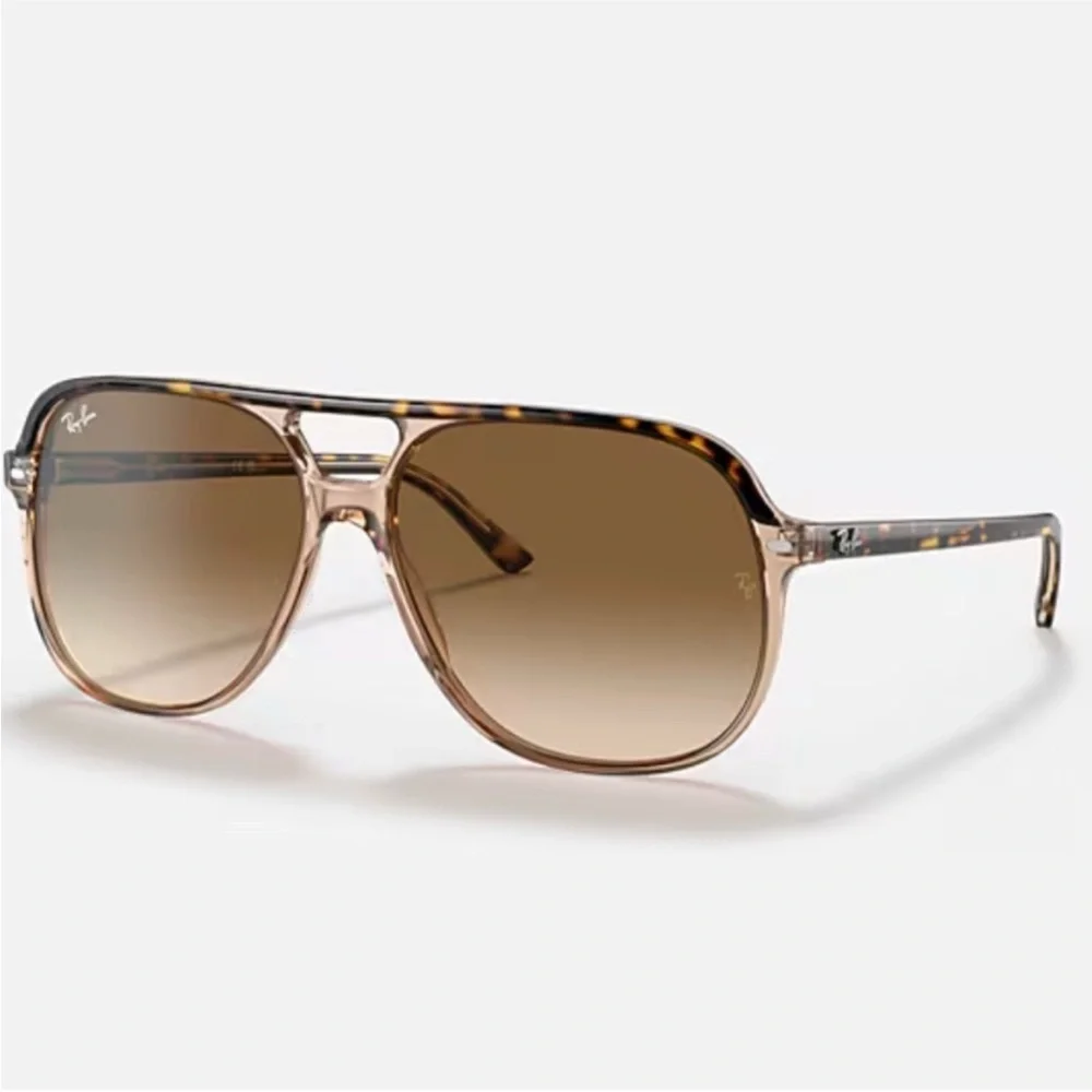 Ray-Ban BILL Tortoise Aviator Sunglasses - Picture 1 of 5